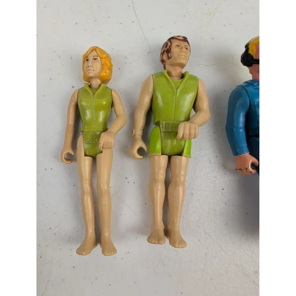 1976 Fisher Price Adventure People #310 Sea Explorer With 4 Figures And Accesso